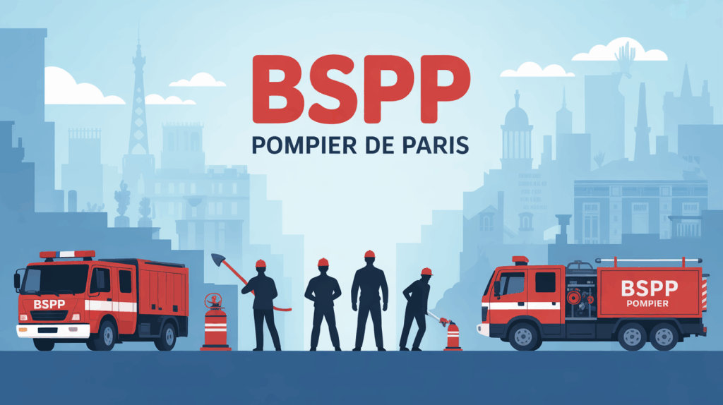 Équipe BSPP pompier de Paris en intervention
