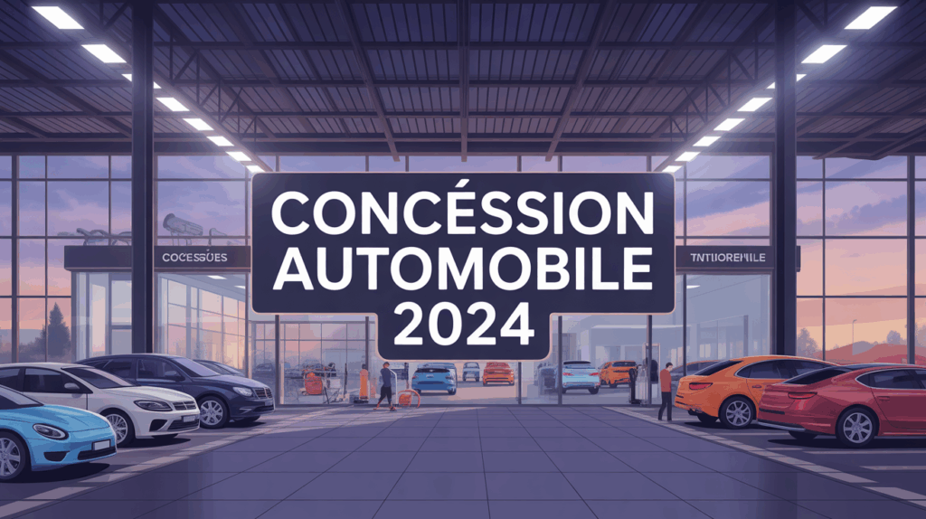 concession automobile vue exterieure moderne equipe