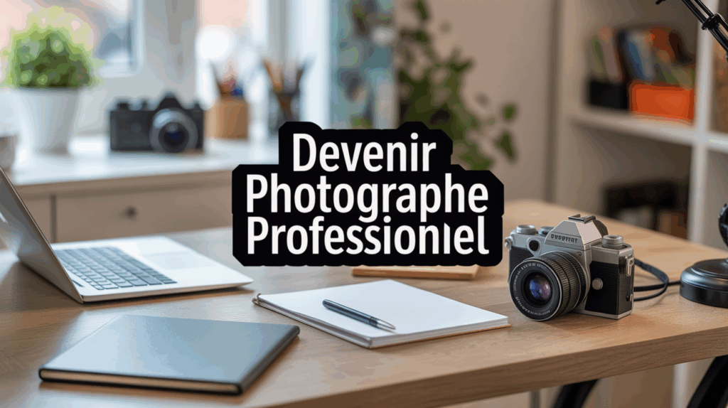 bureau photographe materiel professionnel titre devenir photographe