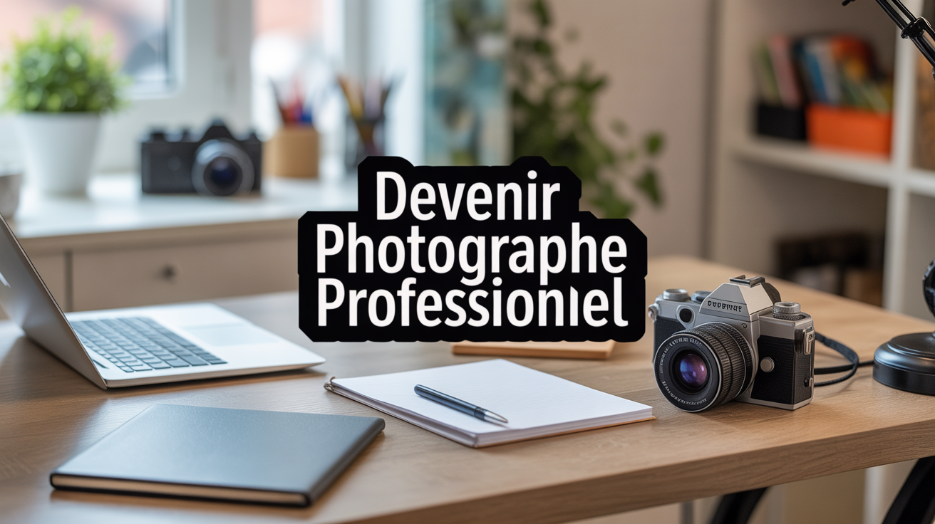 bureau photographe materiel professionnel titre devenir photographe