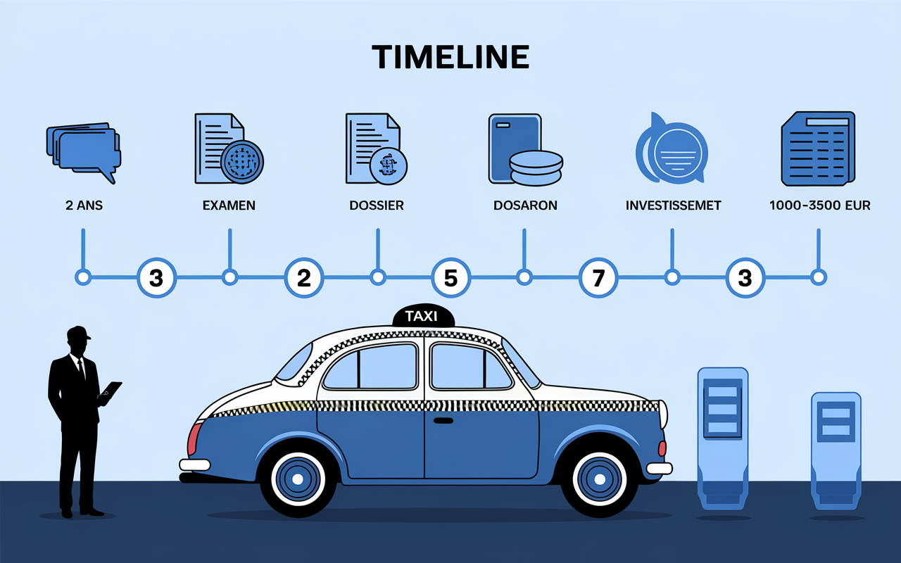 Timeline devenir taxi conventionne chiffres dossier
