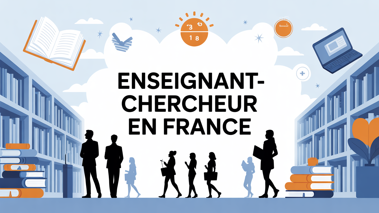 illustration campus enseignant chercheur france