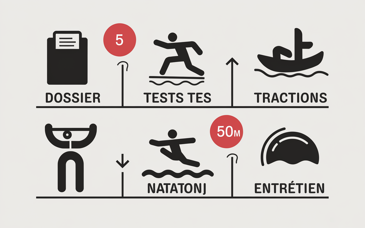 Parcours recrutement BSPP tests sportifs entretien