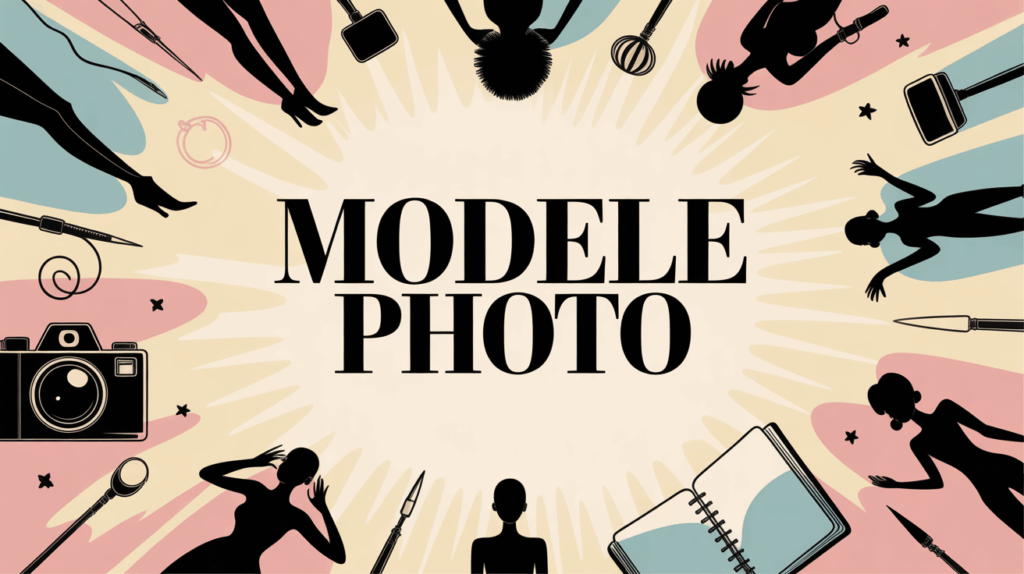 silhouettes et accessoires de mode pour modele photo