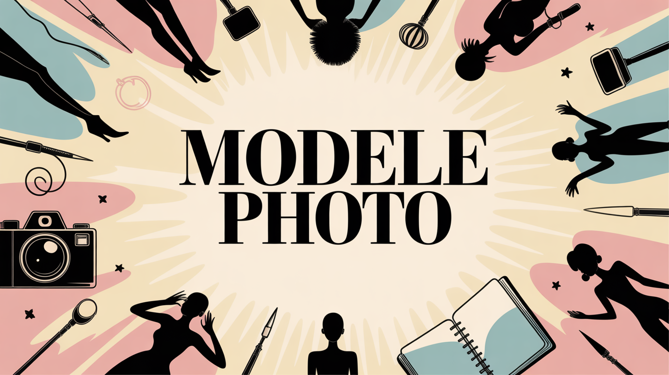 silhouettes et accessoires de mode pour modele photo