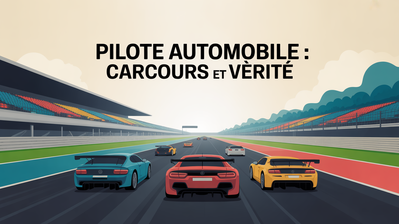 Circuit voiture course parcours pilote