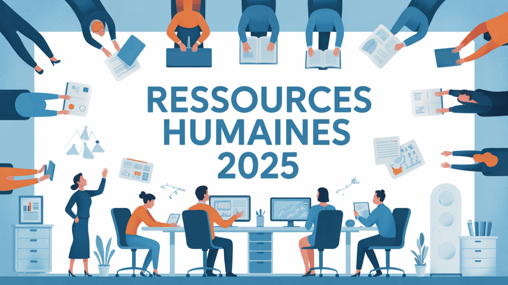 bureau RH moderne 2025, collaboration autour de table