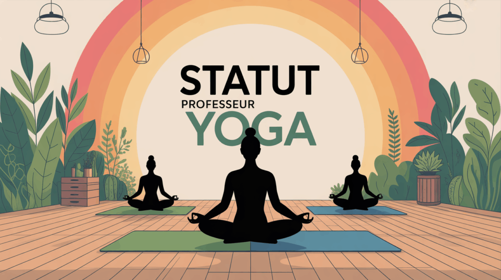 statut professeur yoga studio méditation visuel