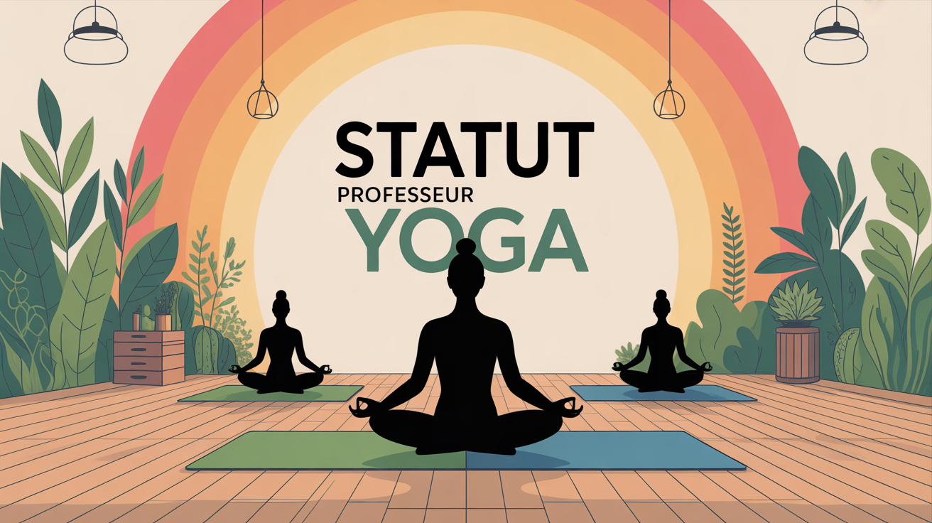 statut professeur yoga studio méditation visuel