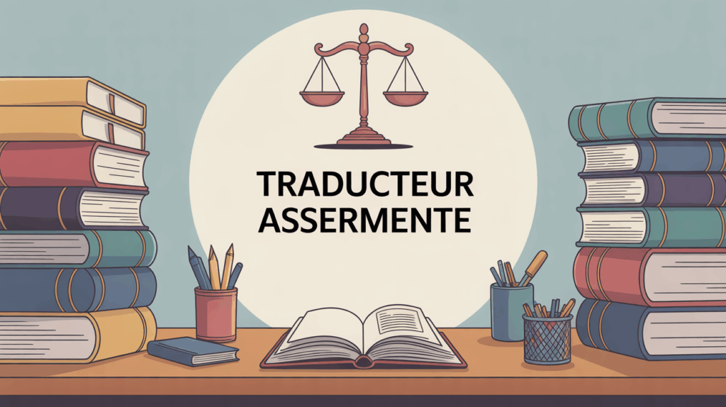 Bureau traducteur assermente cachet balance