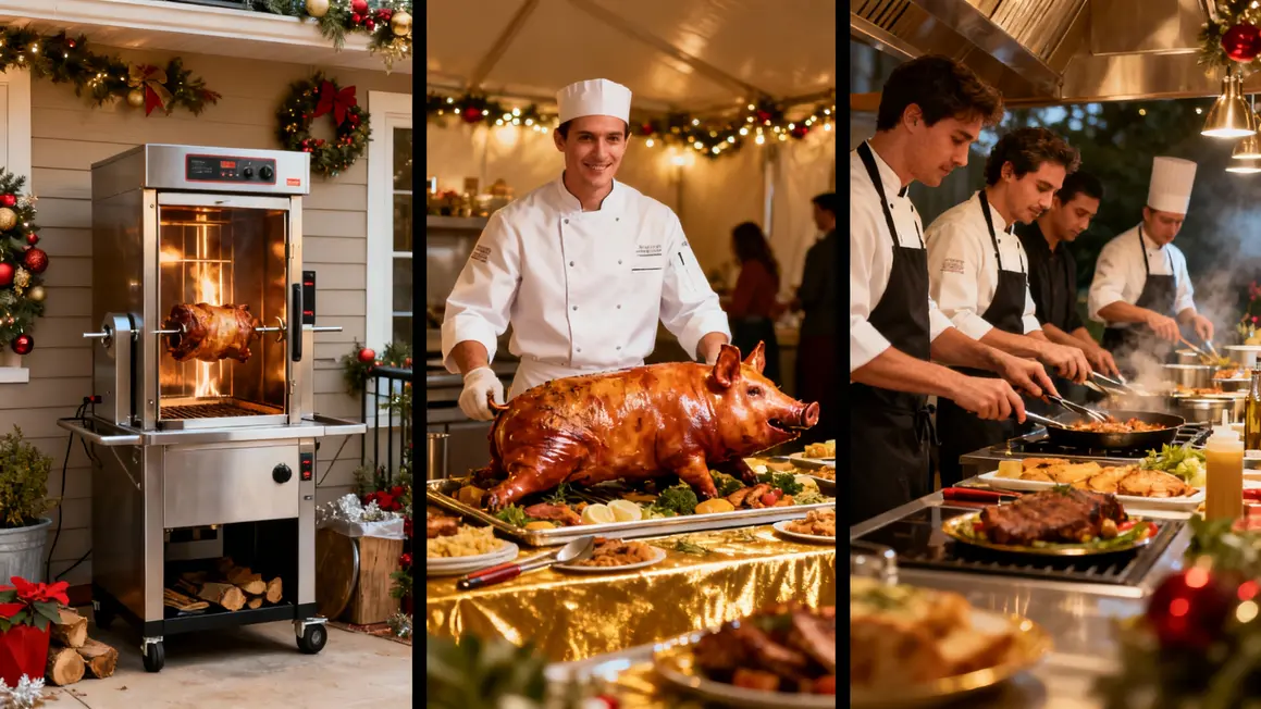 trois options cuisson cochon de lait pour repas fête