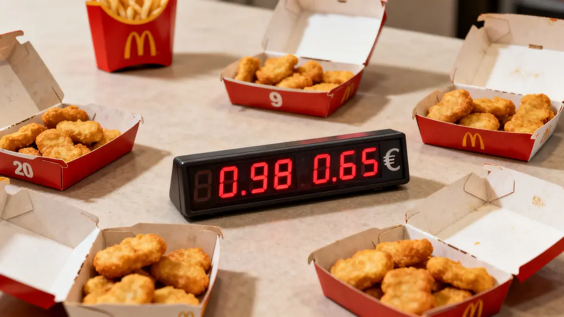 prix nuggets McDonald's 2024 boîte 4 6 9 20 unité