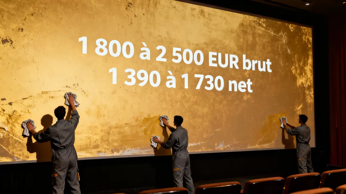 salaire nettoyeur ecran cinema professionnel