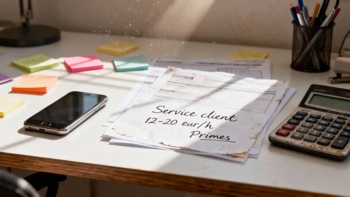 Tableau salaire et avantages teletravail Kiabi