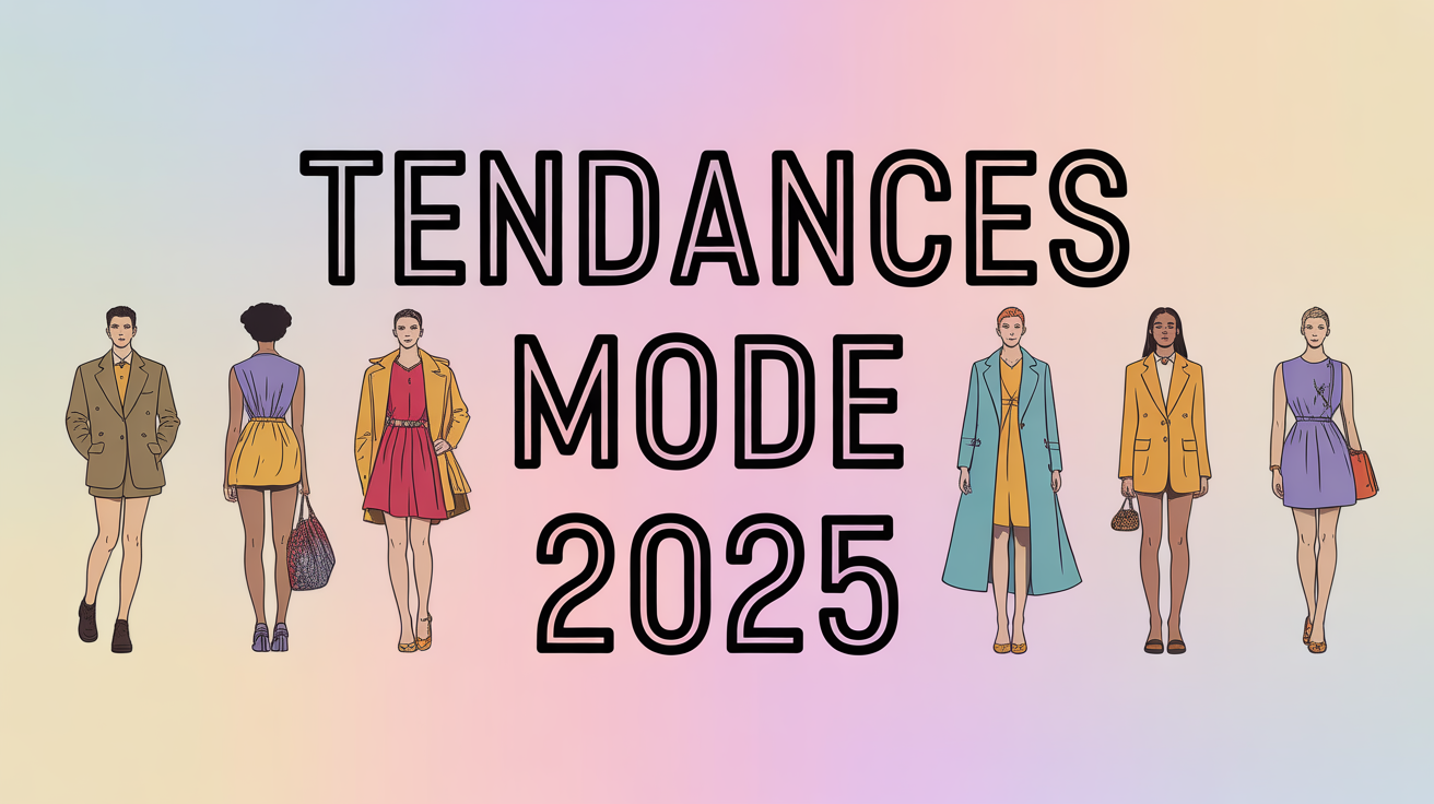 Silhouettes tendance mode 2025 avec tenues variées