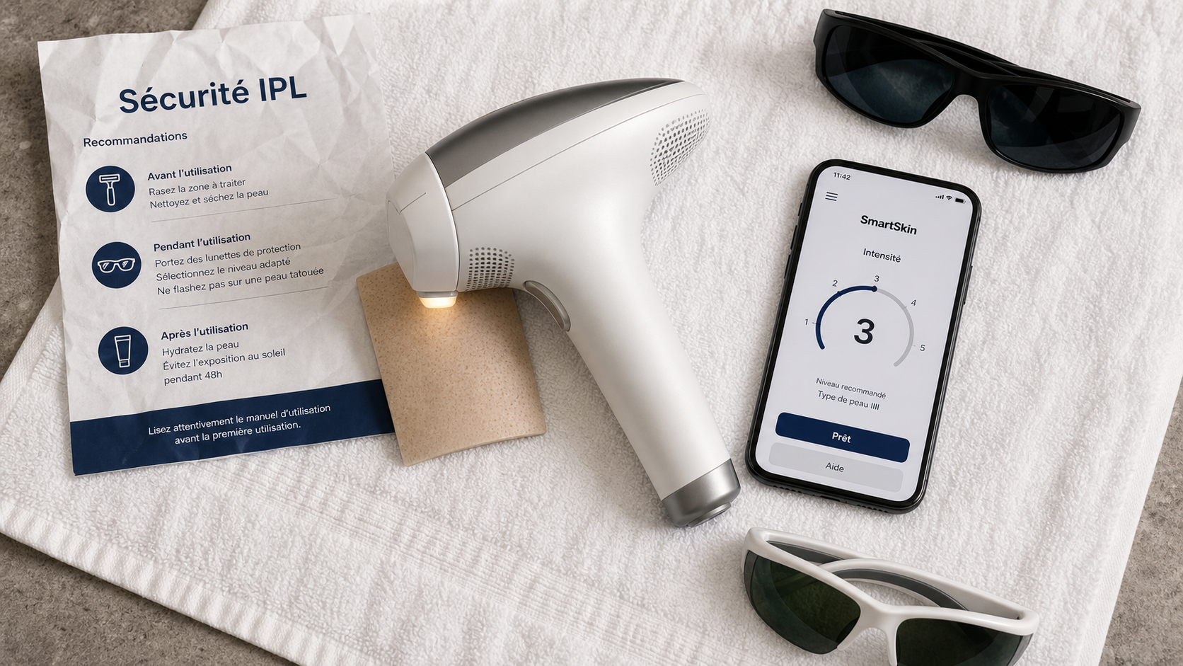 Comparatif épilateur lumière pulsée 60 millions de consommateur : sécurité IPL