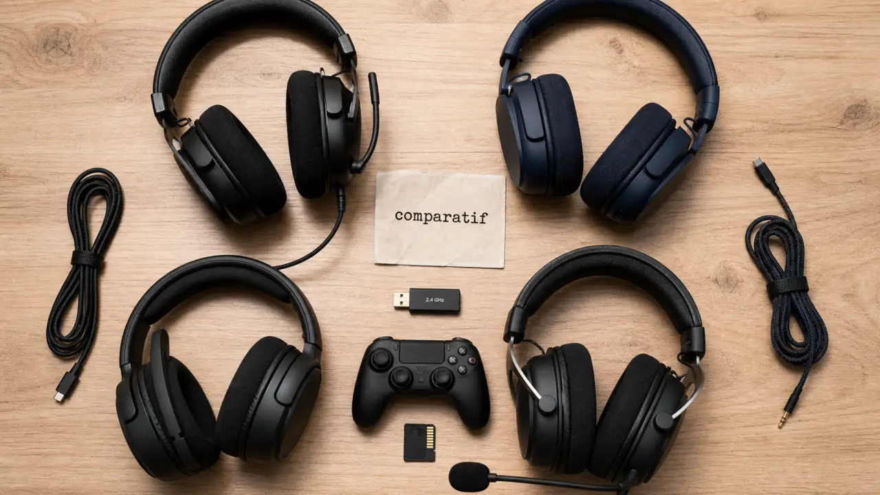 Casque gaming comparatif : filaire et sans-fil