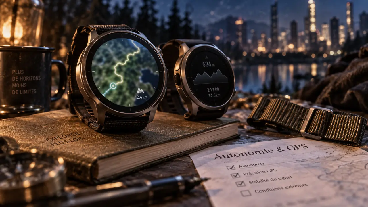 Comparatif montre connectée : autonomie et GPS en montre
